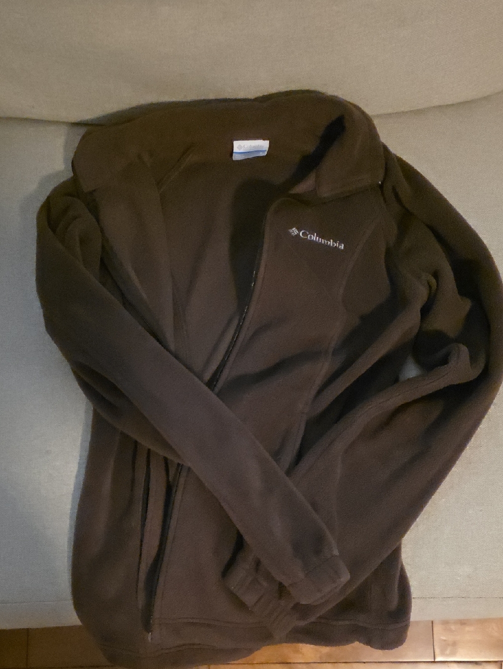 Columbia Brown Zip-Up Fleece Jacket